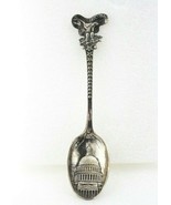 ANTIQUE Washington Capitol Eagle  Sterling Silver Souvenir Spoon - $134.39 CAD