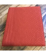 Matouk Schumacher Athena Deep Coral F/Queen Coverlet ~New~ - $299.99
