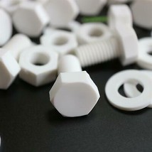 20x White PP Screws Plastic Nuts &amp; Bolts, Washers, M10 x 20mm, Anti-Corr... - $25.59