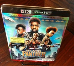 Marvel’s Black Panther (4K+Blu-ray-No Digital)Slipcover-Free Shipping w/Tracking - £17.53 GBP