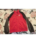 NIKE Jacket Coat 6-7 Years Sleeve Size 7 Torn Pocket Stains Red Black Wh... - $91.69 MXN