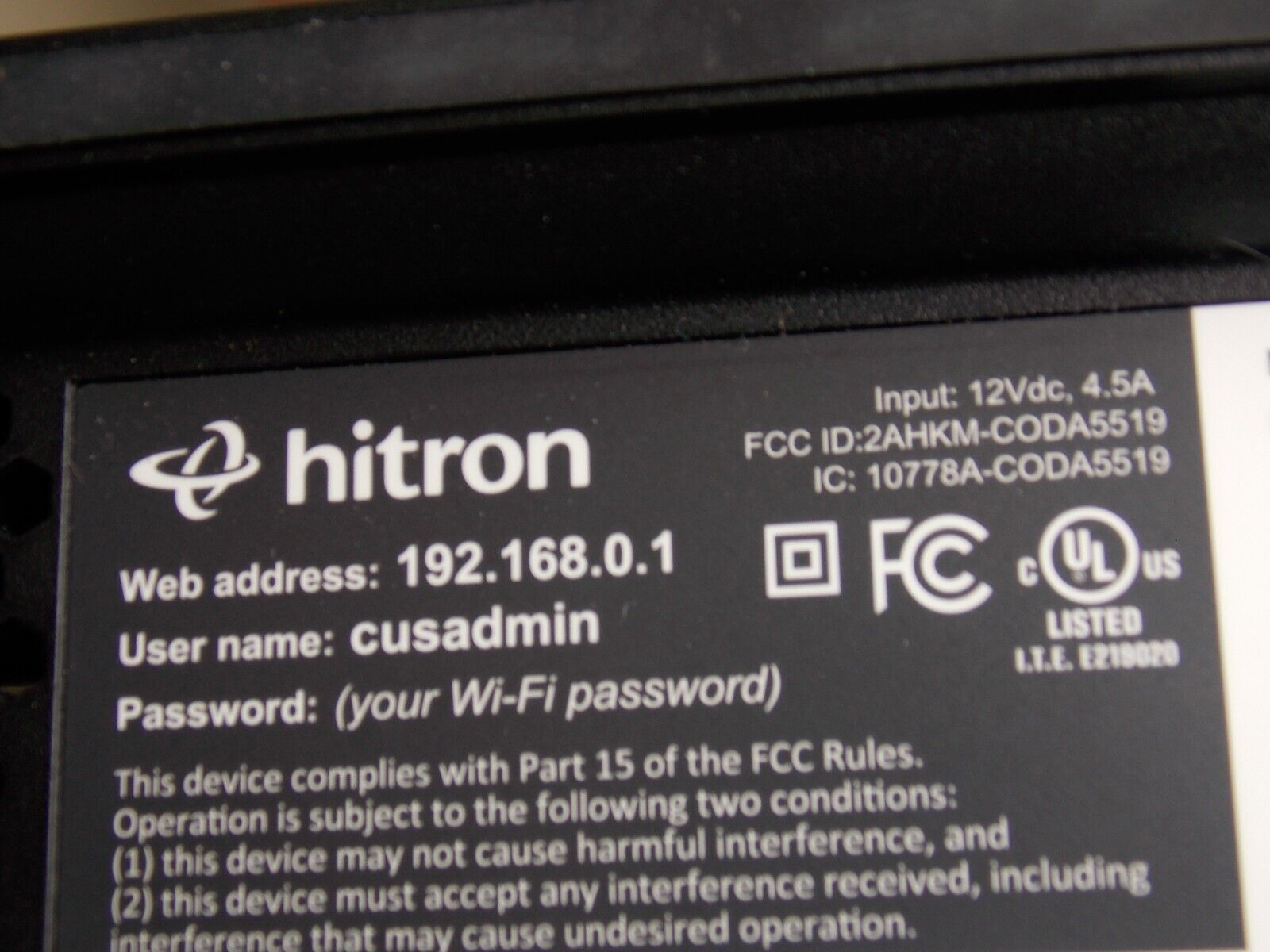 Hitron Coda5712 DOCSIS 3.1 Cable Modem Router WiFi 6 ax 2.5 Gbps NO