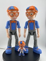 Lot Of 3 Blippi 2 Talking Figure 8 in Articulated Toy W/ 8 Sounds Works 1 Small - £16.44 GBP