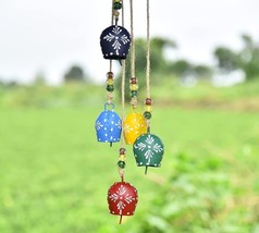 Vivanta 32 inch Hand Painted Bell Wind Chimes for Crafting &amp; Decor, Jingle Bell - £17.83 GBP