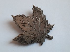 Vintage Sterling Silver Maple Leaf Brooch - Canada - w-8.05 gr. - $29.99