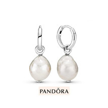 S925 Silver Pandora Baroque Pearl Earrings, Exquisite Jewelry, The Best ... - £15.17 GBP