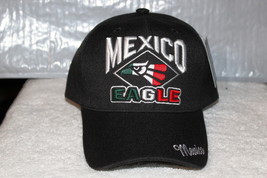 MEXICO EAGLE HECHO EN MEXICO AGUILA BASEBALL CAP HAT ( BLACK ) - £9.07 GBP