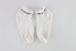 Vintage 90s Polo Sport Ralph Lauren USA Flat Spell Out Ankle Socks Cotto... - £15.53 GBP