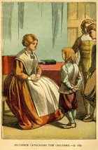 &#39;Prudence Catechises the Children&#39; 1868 Illustration Pilgrim&#39;s Progress 3.75&quot;x5&quot; - £7.75 GBP