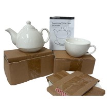 TupperLiving Fine China Tea for One Teapot Cup Saucer Set By Tupperware ... - £13.63 GBP