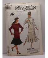Simplicity 8165 Sewing Pattern Women&#39;s Size HH 6-12 Overlock Serger - £14.28 GBP