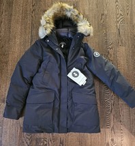 Save The Duck COPY Classic Faux Fur Hooded Arctic Parka Brown Coat $649 Sz XS - £178.04 GBP