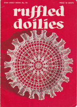 Ruffled Doilies Vintage Crochet Pattern Star Doily Book #95 1952 - $6.00