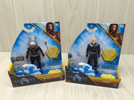 DC Aquaman The Lost Kingdom Black Manta Orm action figure lot 2 - $13.50