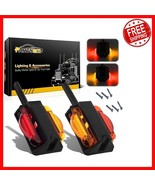 Universal 4&#39;&#39; LED Marker Clearance Lights Set with Amber/Red - DOT Certi... - $768.40 MXN