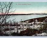 St Sergis Cemetery Chuathbaluk Alaska AK UNP DB Postcard N14 - $6.29