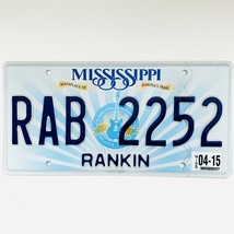 2015 United States Mississippi Rankin County Passenger License Plate RAB... - $16.25 CAD
