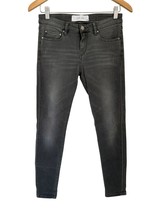IRO Paris &quot;Night&quot; Gray Mid Rise Skinny Jans Gray Distressed Size 26 ($310) - $49.49