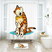 Calvin Klein Shower Curtain Bath Mat Bathroom Waterproof Decorat - £18.49 GBP+