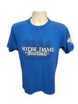 2011 Adidas Notre Dame Football Cheer Cheer for old ND Adult Small Blue TShirt - £11.87 GBP