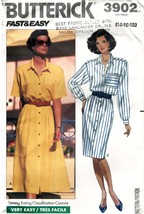 Misses&#39; DRESS, TOP &amp; SKIRT Vintage 1989 Butterick Pattern 3902 Size 14 - $12.00