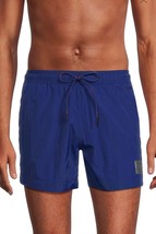 Hugo Boss Men&#39;s Blue Silver Logo Swim Shorts Beach Athletic Size 2XL - $69.83