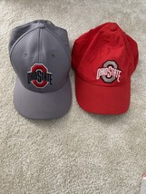 Ohio State Buckeyes Charcoal Dynasty Memory Fit  Cap &amp; Red Nike Dry Fit ... - £20.74 GBP