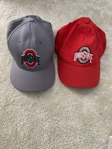 Ohio State Buckeyes Charcoal Dynasty Memory Fit  Cap &amp; Red Nike Dry Fit ... - £20.45 GBP