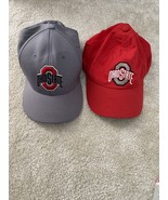 Ohio State Buckeyes Charcoal Dynasty Memory Fit  Cap &amp; Red Nike Dry Fit ... - £20.38 GBP