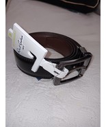 ROBERT GRAHAM MEN&#39;S REVERSIBLE BLACK BROWN BELT SILVER BUCKLE 36 ADJUST ... - €28,88 EUR