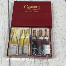 Caspari Playing Cards &quot;The Wine Cellar&quot; 2 Deck Stephanie Hoppen - £6.27 GBP