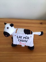 2020 Chick Fil A Cow 4&quot; Plush Small Eat Mor Chik&#39;n Stuffed Animal Toy - £7.40 GBP
