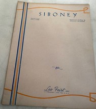 Siboney Sheet Music Ernesto Lecuona Dolly Morse English and Spanish Lyri... - $8.90