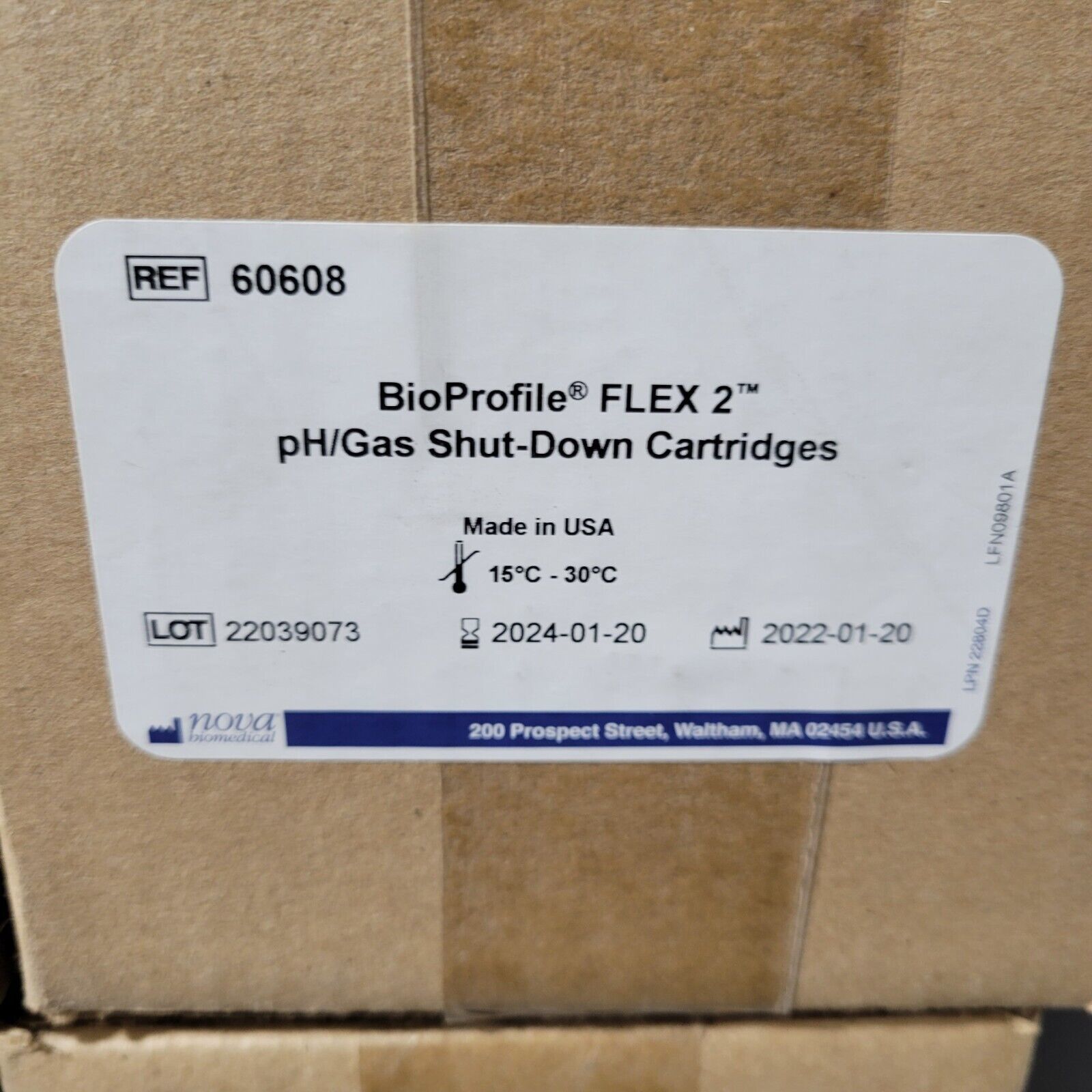 60608 Nova Biomedical BioProfile FLEX 2  pH/Gas shut-down Cartridges - $42.95