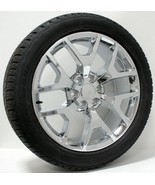 Chevy Silverado Suburban Tahoe 22&quot; Chrome Honeycomb Wheels Bridgestone T... - $60,420.62 MXN