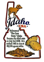 Idaho The Gem State Outline Montage Fridge Magnet - $6.99