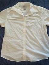 Westbound Short Sleeve Blouse Shirt White  Size Large - $12.00