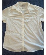 Westbound Short Sleeve Blouse Shirt White  Size Large - $16.73 CAD