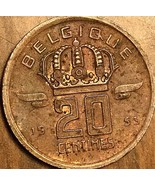 1953 BELGIUM 20 CENTIMES COIN - $1.26
