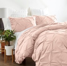 Premium Ultra Soft Blush Pinch Pleat King Microfiber 3-Piece Duvet Cover... - $599.83 MXN