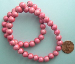 Wonder Beads 8mm Strand Dusty Pink Rose Fuschia - $1.99