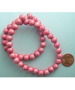 Wonder Beads 8mm Strand Dusty Pink Rose Fuschia - $1.99