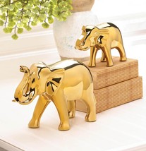 LARGE GOLDEN ELEPHANT FIGURE - £31.45 GBP