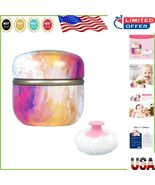 Gorgeous Travel-Friendly Body Powder Puff &amp; Case - Luxurious Dusting Exp... - $350.07 MXN