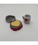 American Girl Doll Heart Shaped Waffle Maker Coffee Mug Set - £11.87 GBP