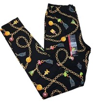 No Boundaries Juniors Christmas Elements Ankle Leggings Black XS (1) NWT - $6.92