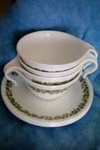 VINTAGE-Corning Corelle&quot;Lazy Daisy&quot;&quot;Crazy Daisy&quot; Dazy 4 cups and 4 saucers - £54.94 GBP