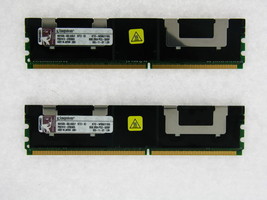 Kingston 16GB 2x 8GB PC2-5300F DDR2 Ecc Fbdimm Memory Kit KTD-WS667/16G Tested - £33.22 GBP