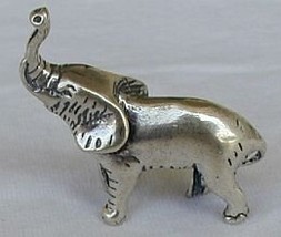 Elephant silver miniature - $61.00