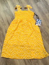 Toddler Diane Von Furstenberg x Target Sundress Yellow Tie Strap Ginkgo XS 4/5 - £15.10 GBP